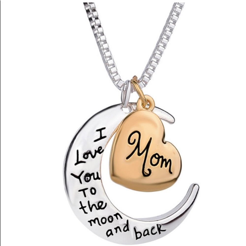 Mom Necklace. I love you to the moon and back - Picture 4 of 6